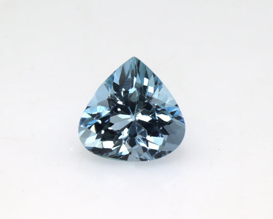 8 mm AAA Natural Aquamarine Heart Cut – 1.56 Ct Loose Blue Aquamarine | For Heart Wedding Ring, Necklace | Eye Clean & Transparent