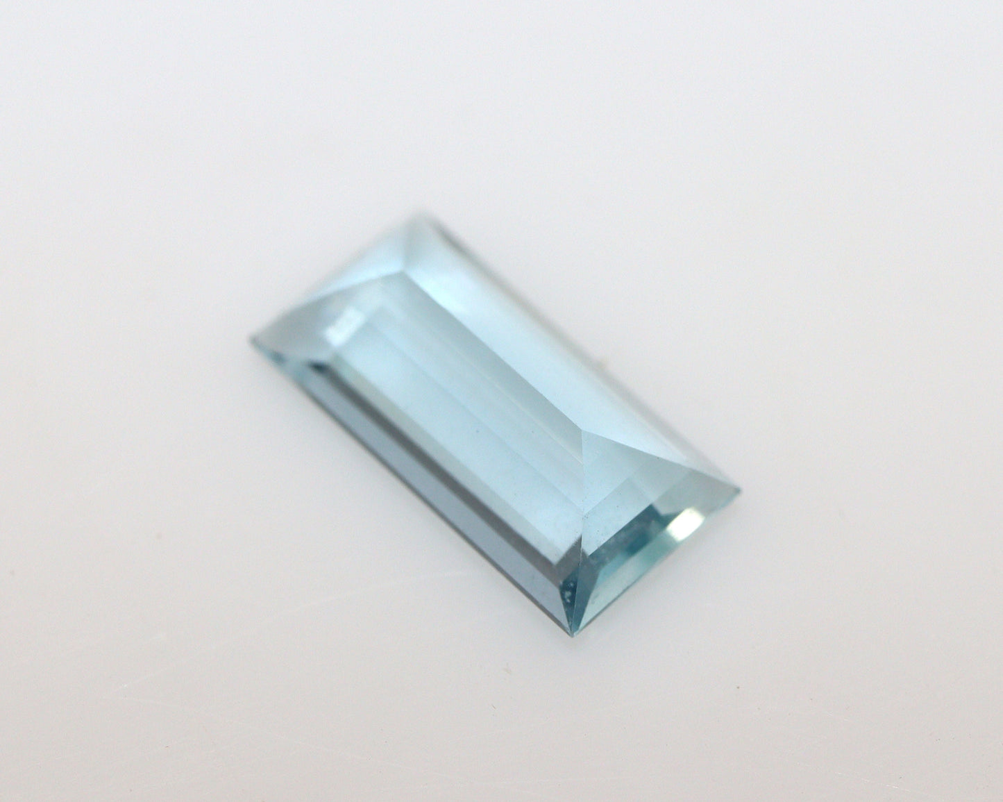1.6 Cts AAA Natural Aquamarine Baguette Cut Loose Gemstone | Sky Blue Aquamarine for Statement Ring or Pendant | Custom Jewelry Stone