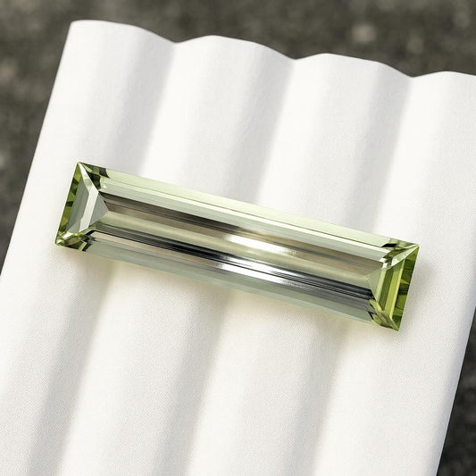 LONG BAGUETTE! 5.1 Ct Natural Heliodor - Yellow Aquamarine 26.5×5.5 mm Skinny Baguette Cut | Rare Elongated Yellow Golden Aquamarine