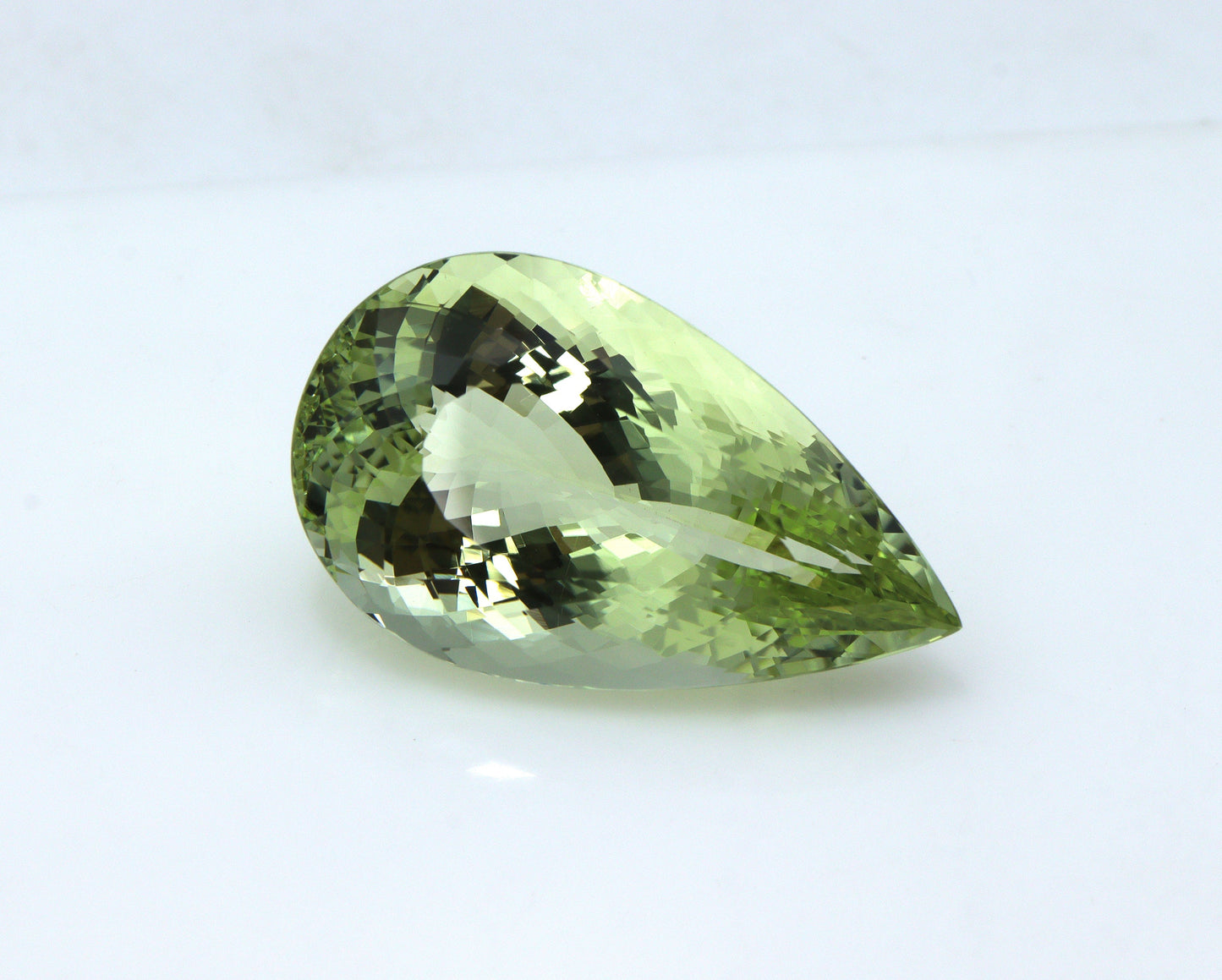 34.7 Ct AAA+ Natural Heliodor – Pear Cut, BIG Greenish Golden Beryl, Collector’s Gemstone, Rare Yellow-Green Beryl