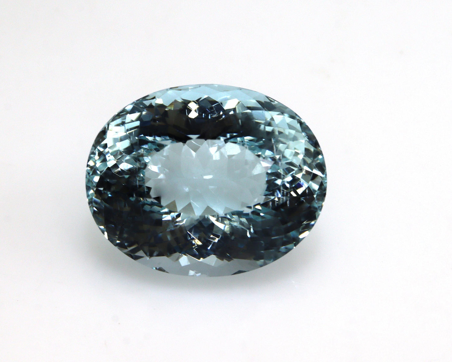 MICRO FACETED! 19.7 Ct Natural Aquamarine Oval | AAA+ Eye Clean Aquamarine | No Heat Blue Aquamarine for Engagement Ring, Halo Necklace