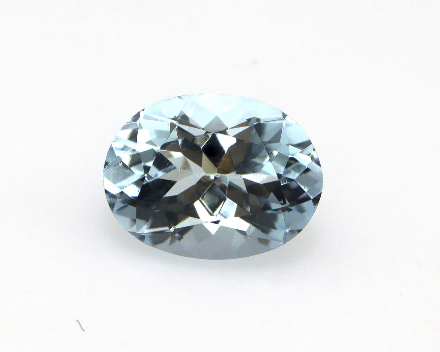 2.4 Ct Aquamarine Oval Cut – AAA Natural Medium Blue Gemstone, Eye Clean Loose Aquamarine for Ring, Pendant