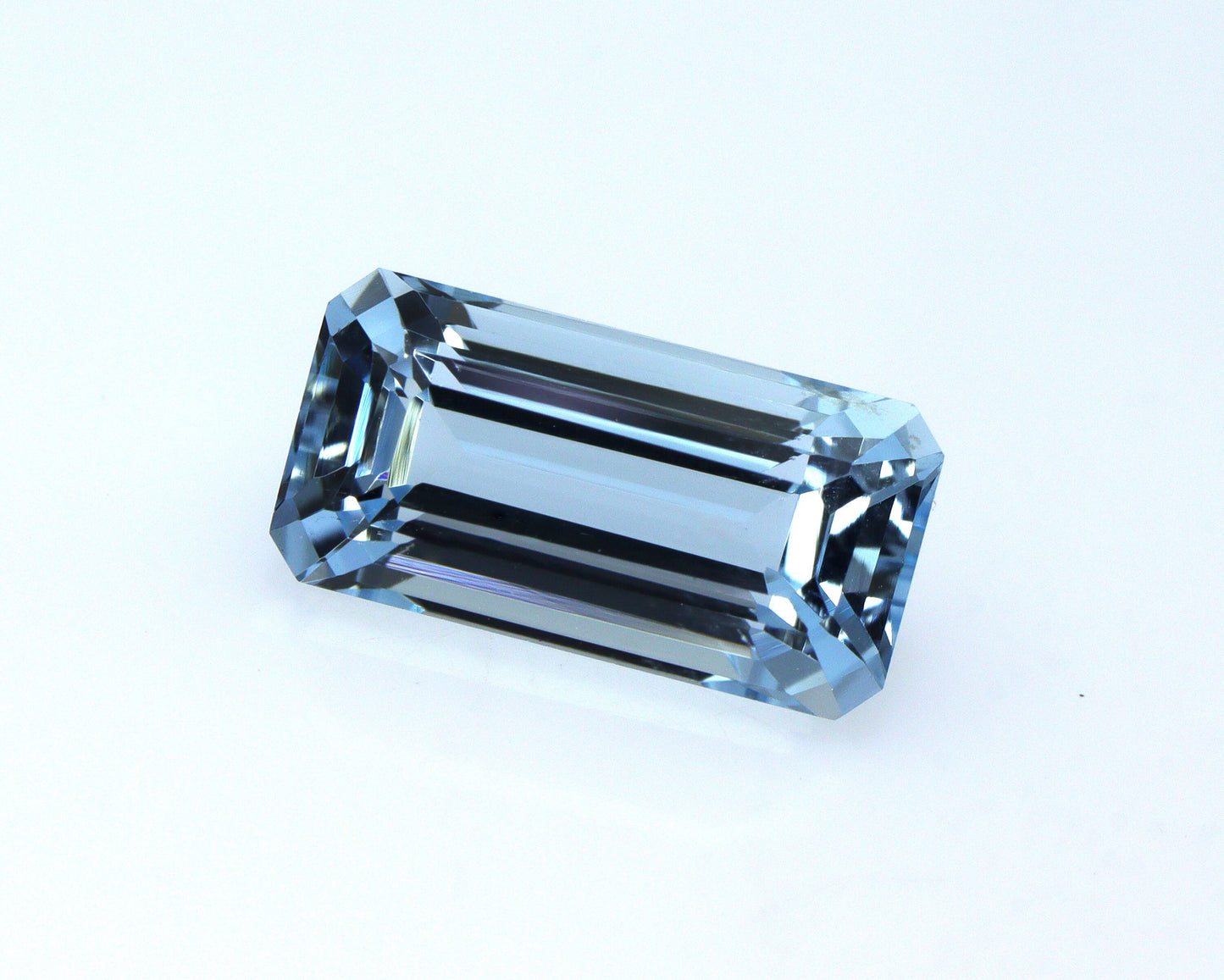 2.6 Ct Aquamarine Baguette Cut Gemstone, Vibrant Blue 11.2x5.8 mm Aquamarine, AAA Rectangle Aquamarine for Pendant or Ring