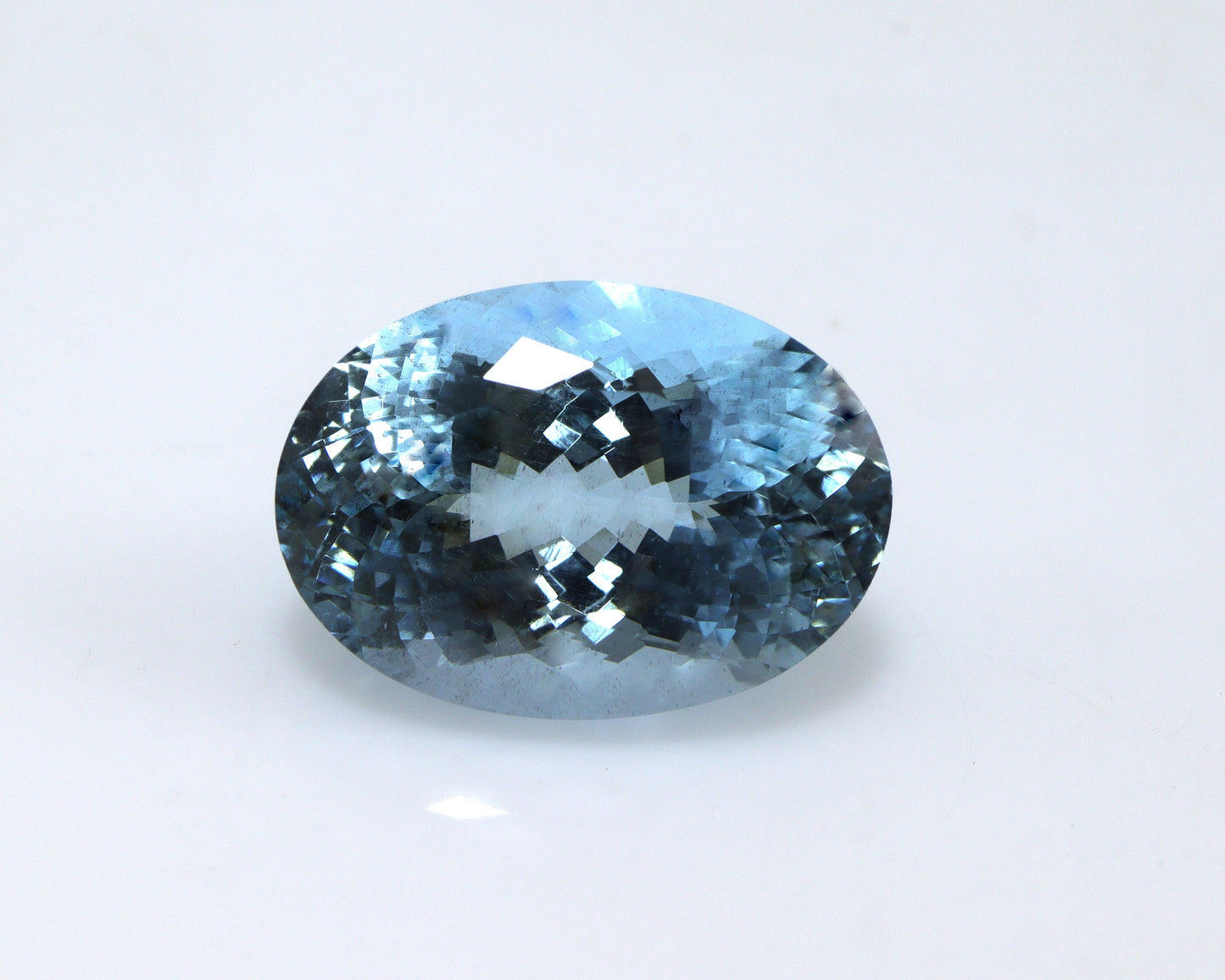 EXCLUSIVE 12.8 Cts AAA+ Natural Aquamarine – Rare Dark Blue Oval | Micro-Faceted | Highly Lustrous Big Gemstone