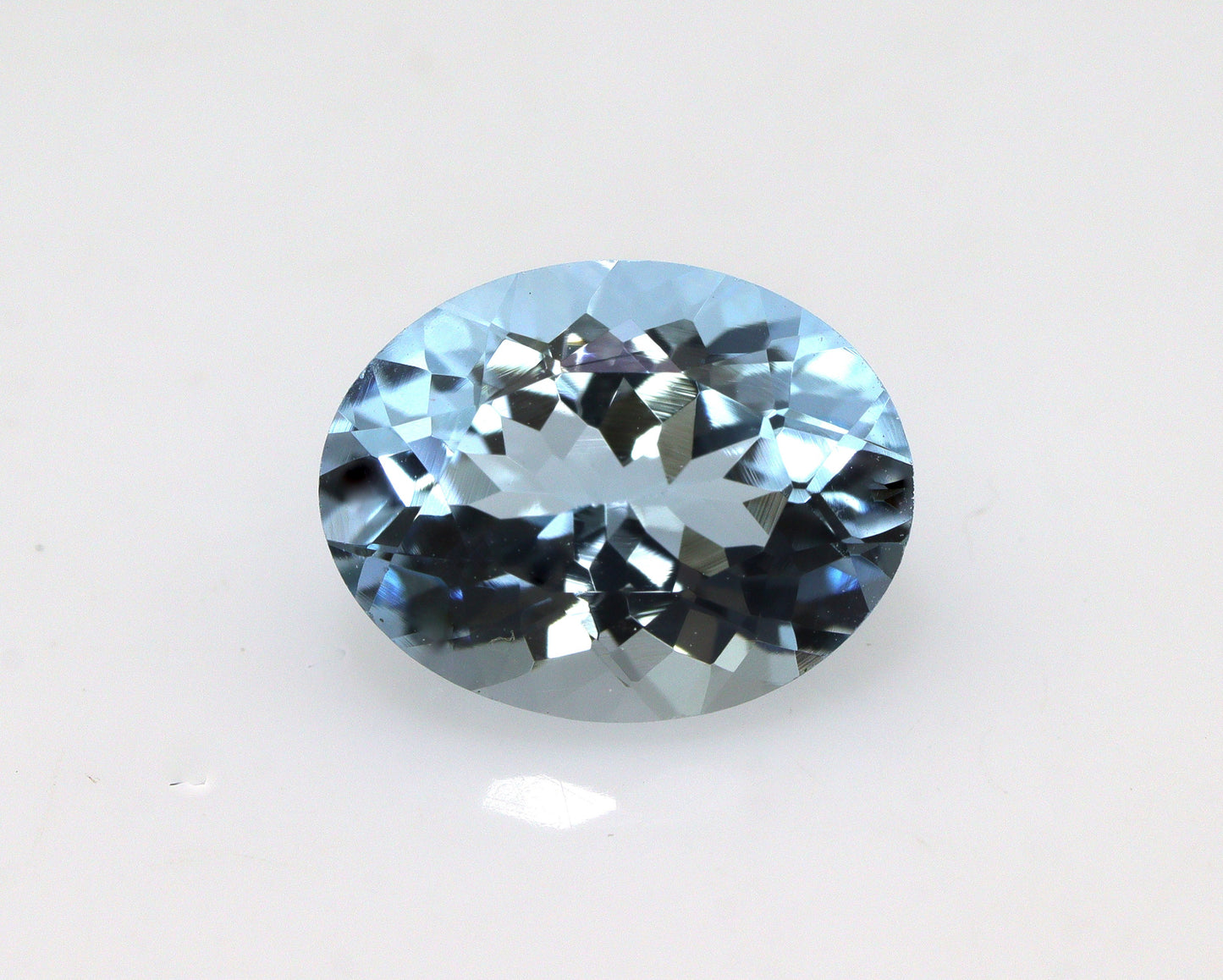1.7 Ct Fine Blue Aquamarine Oval, 9x7mm Eye Clean Faceted Gem, For Ring or Necklace, Natural & Lustrous, Oval Cut Gemstone , Oval Ring
