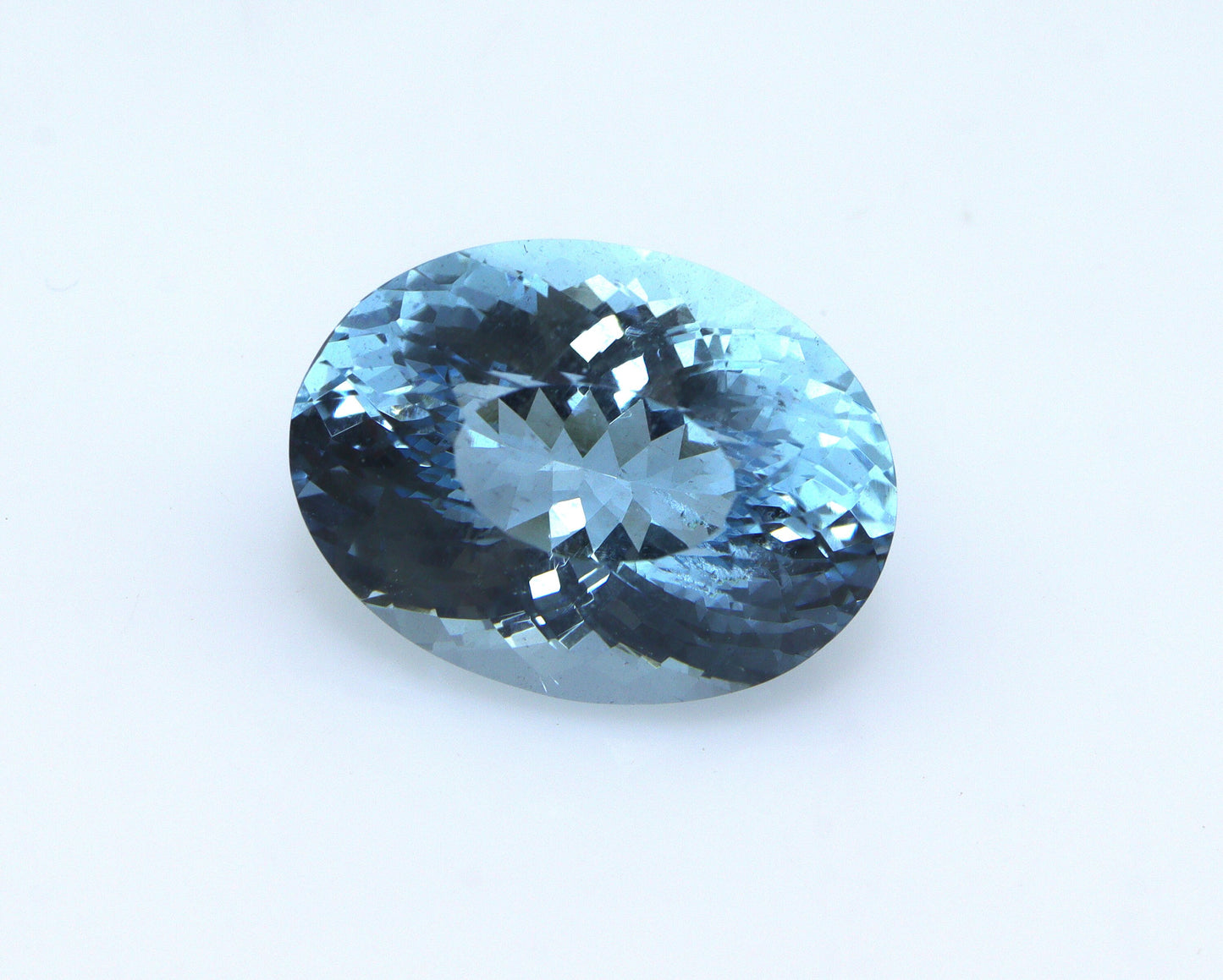 10.7 Ct Dark Blue Aquamarine Oval, 16.8x12.5mm Eye Clean VVS Gem, Rare Color for Ring or Pendant, Natural & Unheated, Big Aquamarine