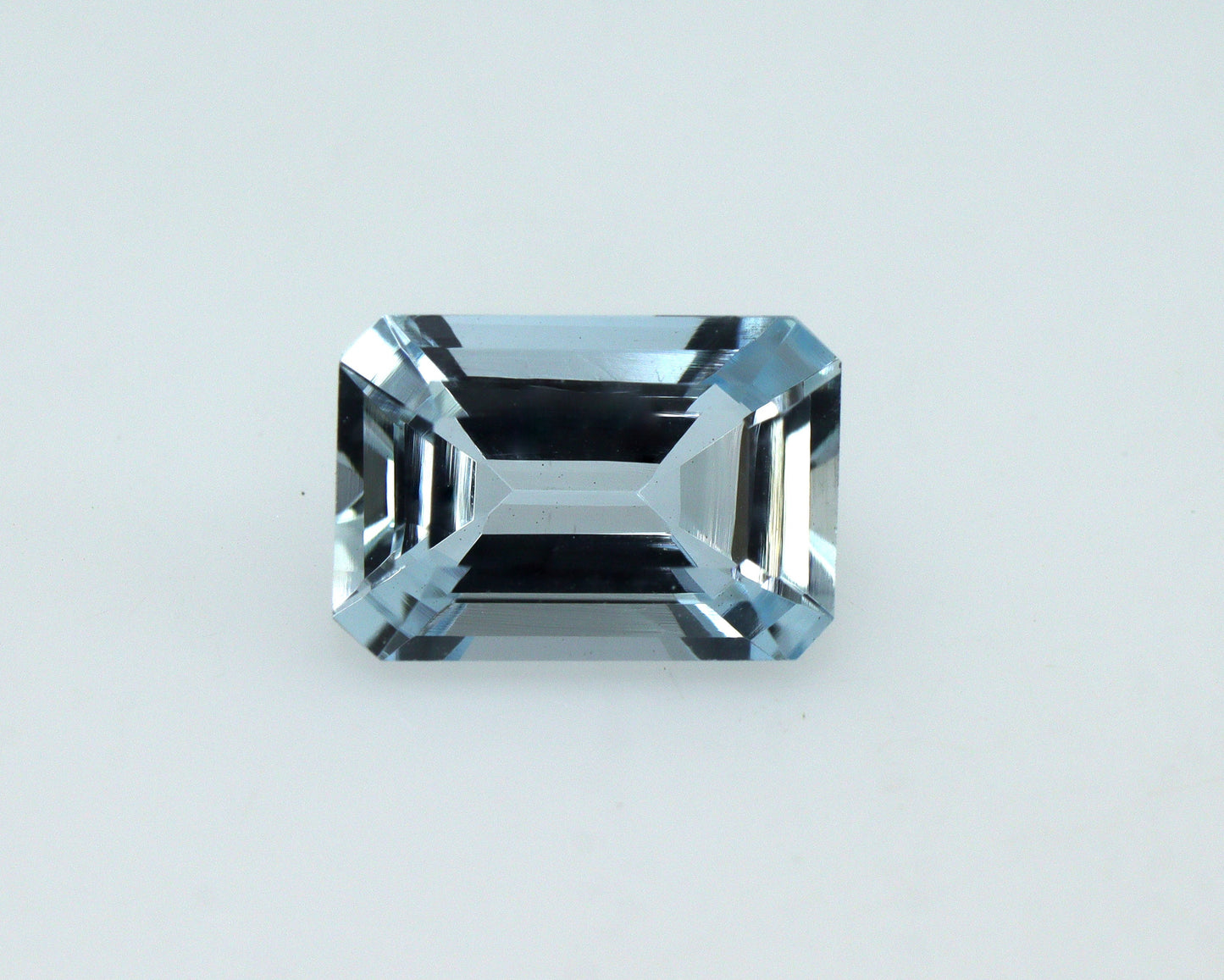 7.8x5.3 mm Emerald Cut Aquamarine Gemstone | 1.1 Ct Natural Light Blue Aquamarine | Eye Clean No Heat March Birthstone for Ring or Pendant