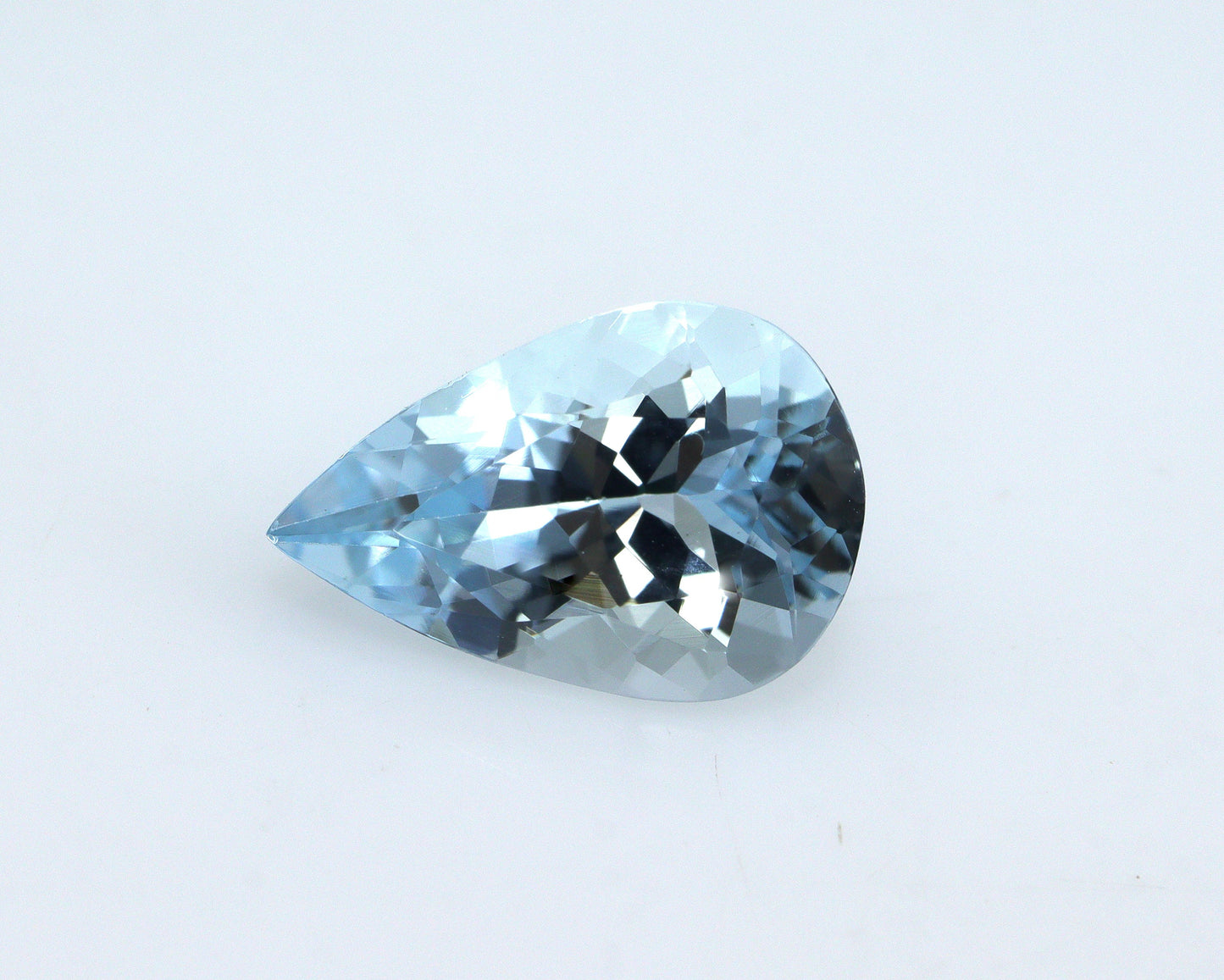 1.54 Ct Natural Aquamarine Pear Cut, 10.2x7 mm Medium Blue Gemstone, AAA Aquamarine for Drop Pendant, Tear Drop Pendant Necklaces