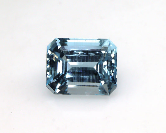 5.4 Ct Natural Aquamarine Emerald Cut – 11.3×9 mm Brazilian Aquamarine | Big Solitaire Aquamarine for Ring & Pendant | Factory Price