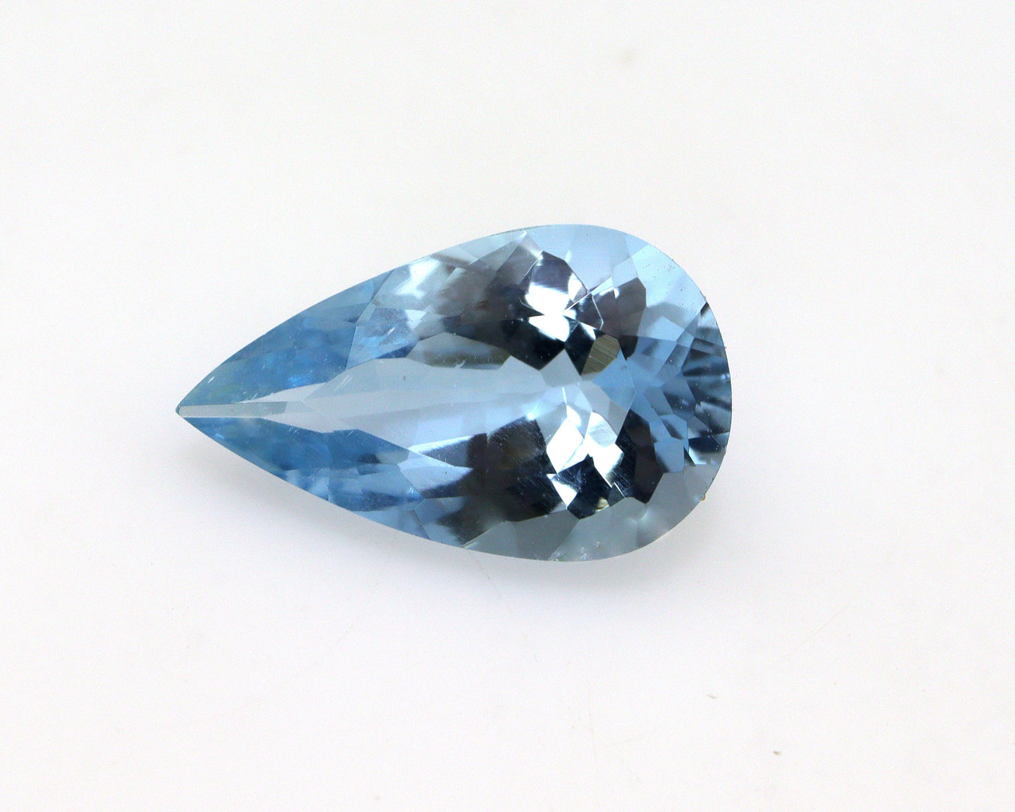 AAA+ Natural Aquamarine Pear Cut | 2.1 Carats | Dark Blue | Untreated Earth Mined | Eye Clean | 12.3x7.4x4.9 mm | Fine Quality Gemstone