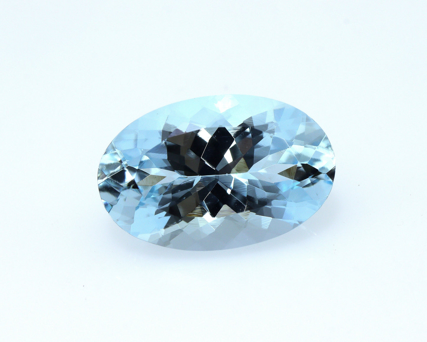 5.8 Ct Natural Aquamarine Oval Cut, 15.2x9.9 mm Top Blue Loupe Clean Gem, Big Aquamarine for Ring or Pendant, From Factory