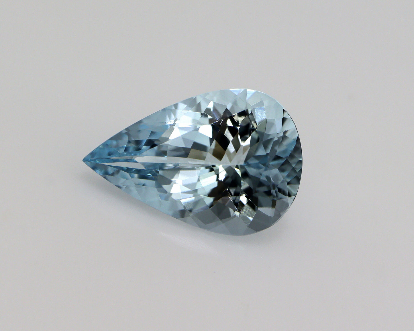 4.3 Ct Natural Aquamarine Pear Cut, 15x10 mm Medium Blue Gem, Eye Clean Aquamarine for Ring or Pendant, AAA Loose March Birthstone