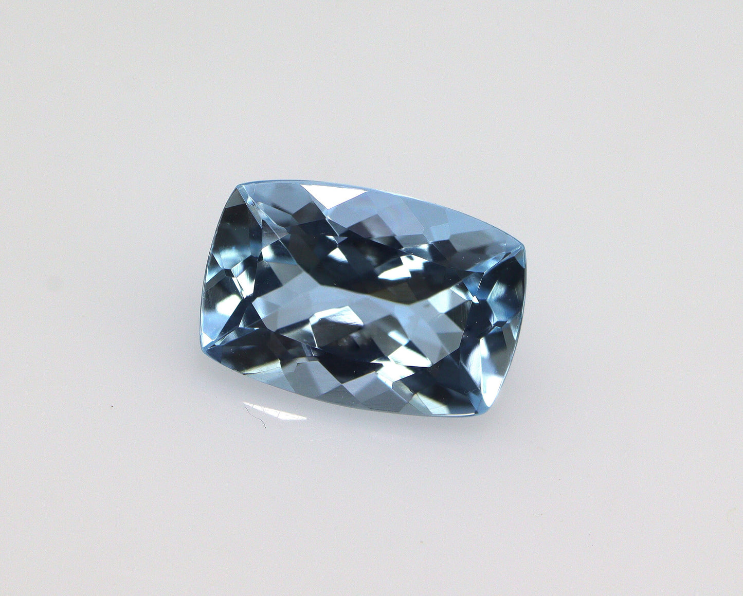 Dark Blue AAA Aquamarine Cushion Cut 1.4 Ct | Engagement Ring Gem | Medium to Dark Blue | Eye Clean | Cushion Necklace Gem, 9.3x6.3 mm