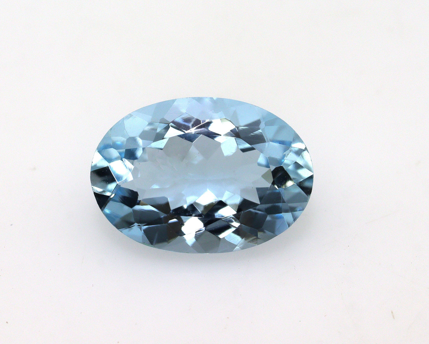 2 Ct Aquamarine Oval 10.4x7.4 mm | AAA+ Top Blue Gemstone | March Birthstone | Natural Loose Aquamarine for Ring, Pendant, Necklace