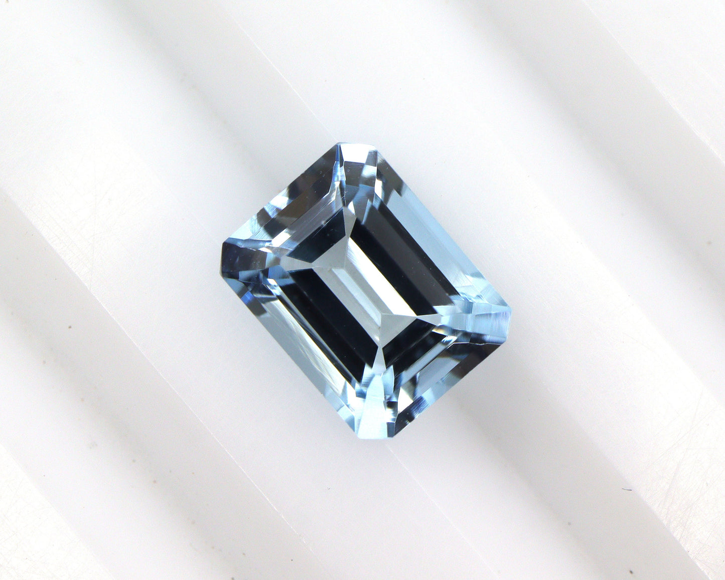 SUPER QUALITY 1.25 Ct AAA Natural Aquamarine Emerald Cut | 7.3x5.6 mm Octagon Loose Gemstone | Medium Blue Aquamarine for Custom Ring