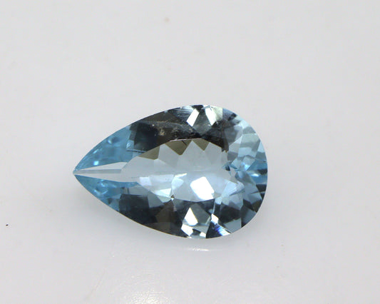 10x7 mm TOP Quality Natural AQUAMARINE Pear | Unheated Dark Blue Aquamarine Gemstone | AAA Grade Aquamarine for Pear Ring