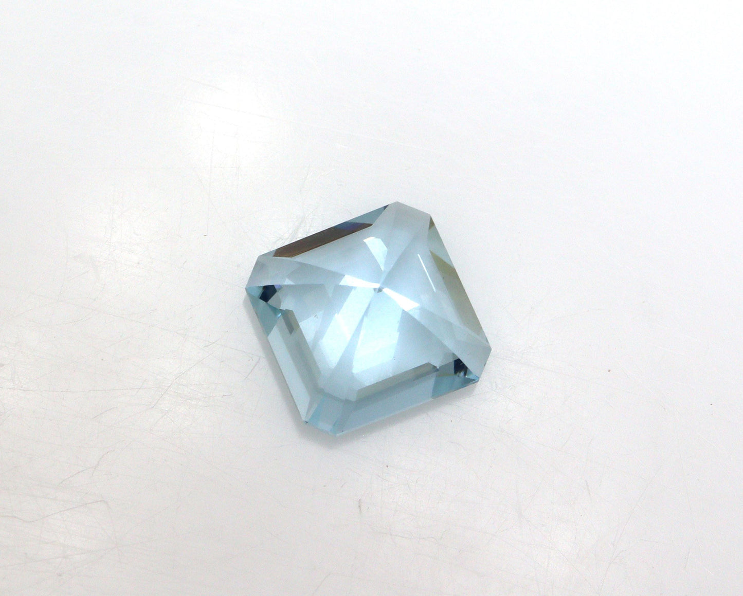 Natural Aquamarine Asscher Cut – 9mm | 2.76 Cts AAA+ Loose Gemstone | Eye Clean | Square Cut for Ring or Pendant | Custom Jewelry Option