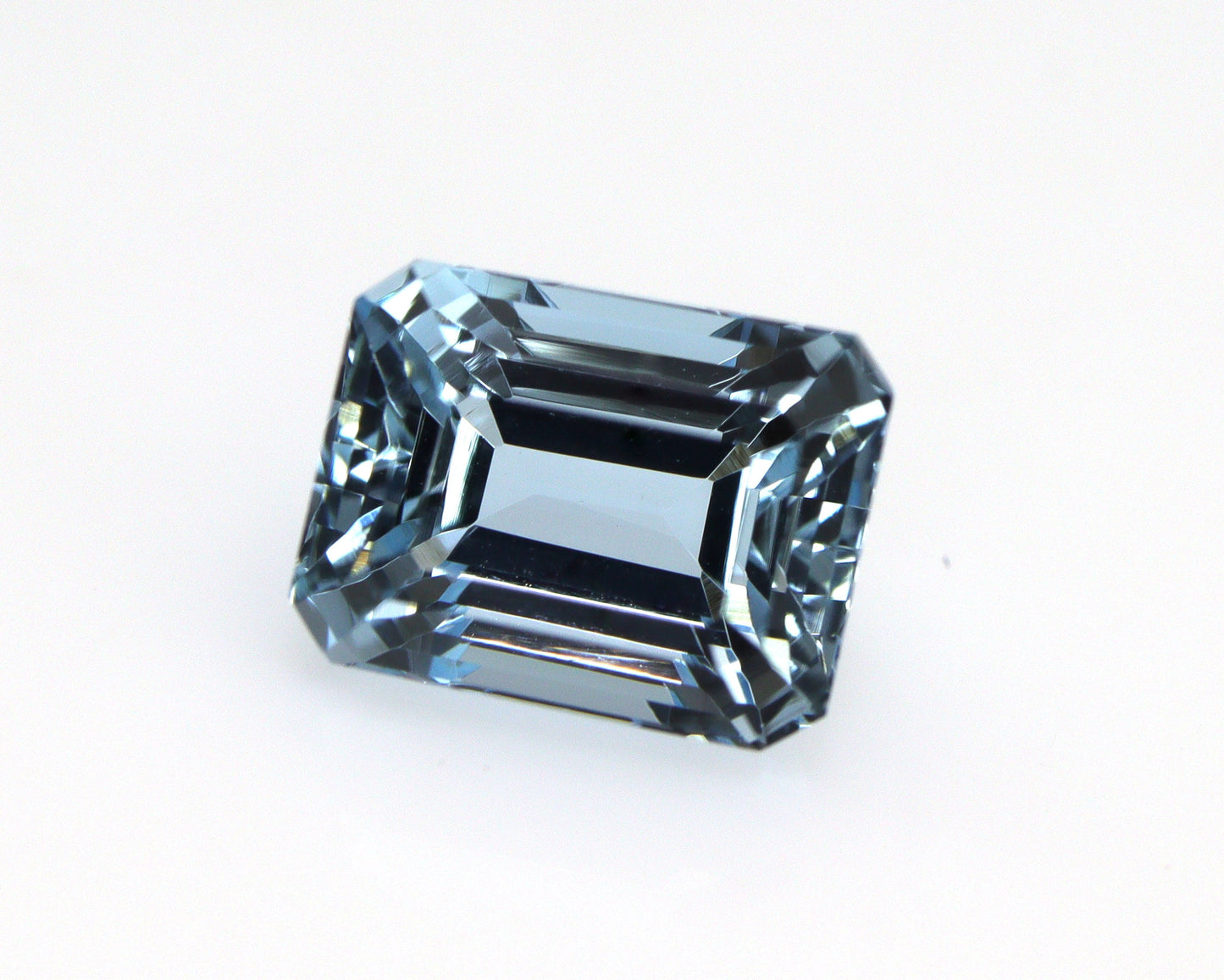 1.6 Cts AAA Natural Aquamarine Emerald Cut – Deep Saturated Blue Gemstone - 7.6x5.9 mm