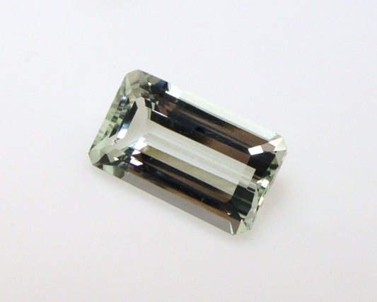 3.2 Ct Natural Aquamarine (Greenish-Golden Tone) – 12×7 mm Emerald Cut | Unique Heliodor / Golden Beryl Eye Clean | Loose Gemstone