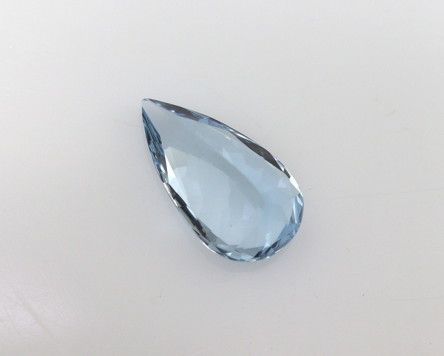 1.49 Cts Natural Aquamarine • 11.2×6.1 mm Pear Cut • AAA Quality • Light–Medium Blue • Pear Ring/Pendant Gemstone