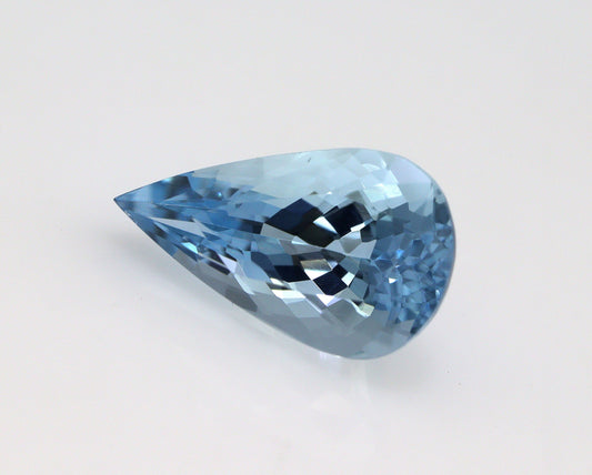 2.28 Ct Dark Blue Aquamarine Pear Cut | AAA+ Natural Gemstone | Loupe Clean | March Birthstone | Aquamarine for Engagement Ring