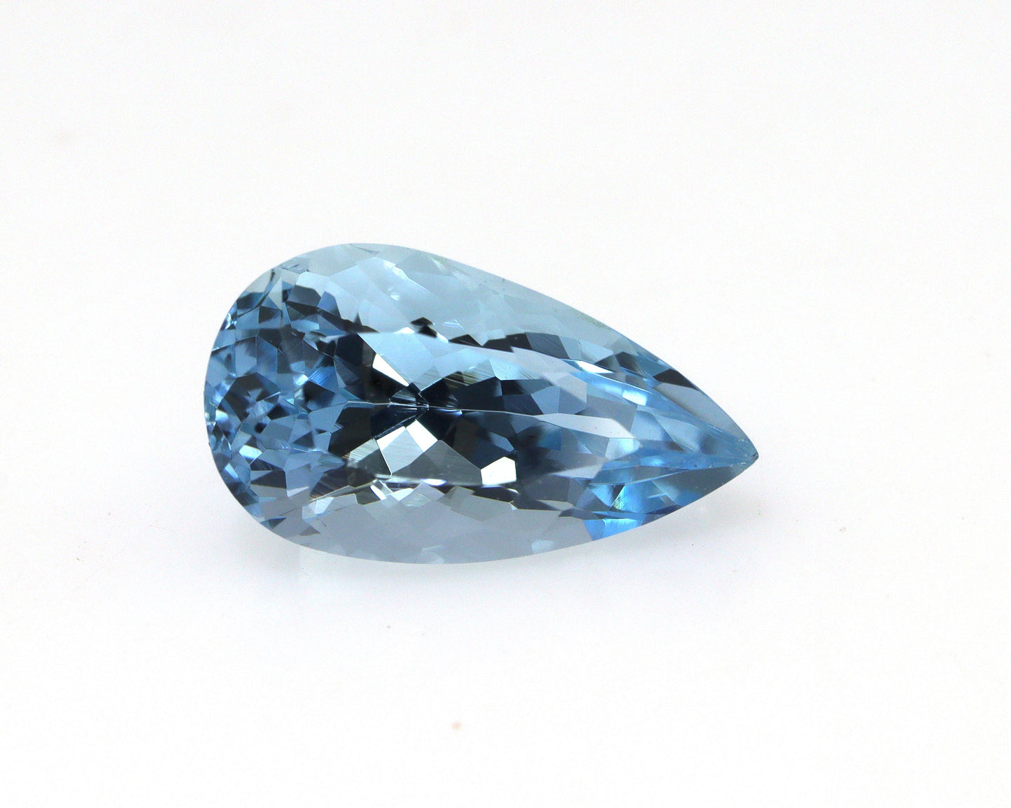Top Blue 2.6 Ct Pear Cut Aquamarine | AAA+ Natural | Dark Blue Gemstone | Loupe Clean | Engagement Ring Gem | Close To Santa Maria Color