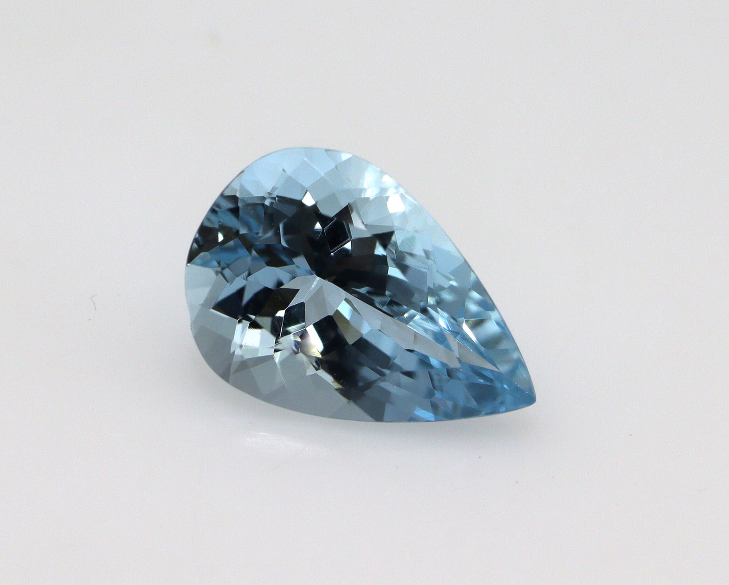 BEAUTY! AAA+ Natural Aquamarine Pear Cut, 1.95 Cts For Aquamarine Pear Ring, Diamond Halo Necklace, Pear Pendant, Aquamarine Engagement Ring