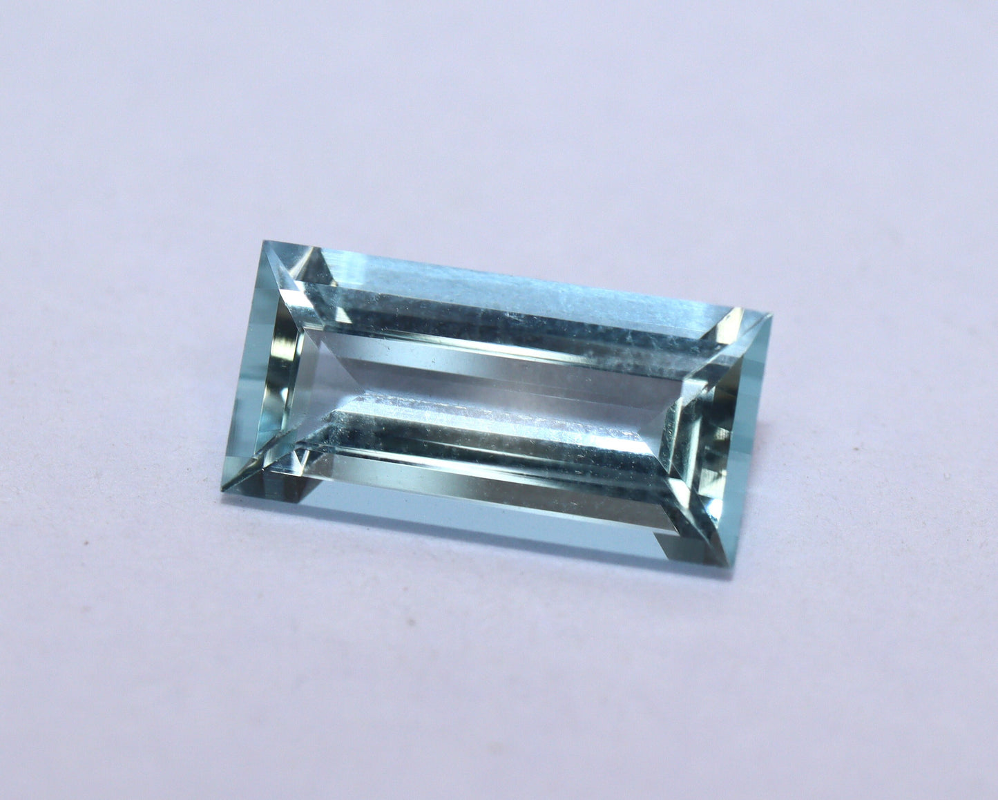 1.6 Cts AAA Natural Aquamarine Baguette Cut Loose Gemstone | Sky Blue Aquamarine for Statement Ring or Pendant | Custom Jewelry Stone