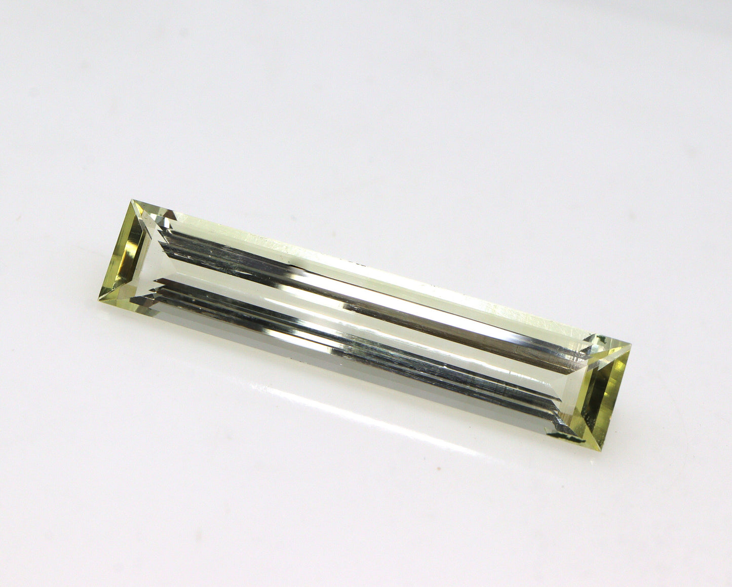 LONG BAGUETTE! 5.1 Ct Natural Heliodor - Yellow Aquamarine 26.5×5.5 mm Skinny Baguette Cut | Rare Elongated Yellow Golden Aquamarine