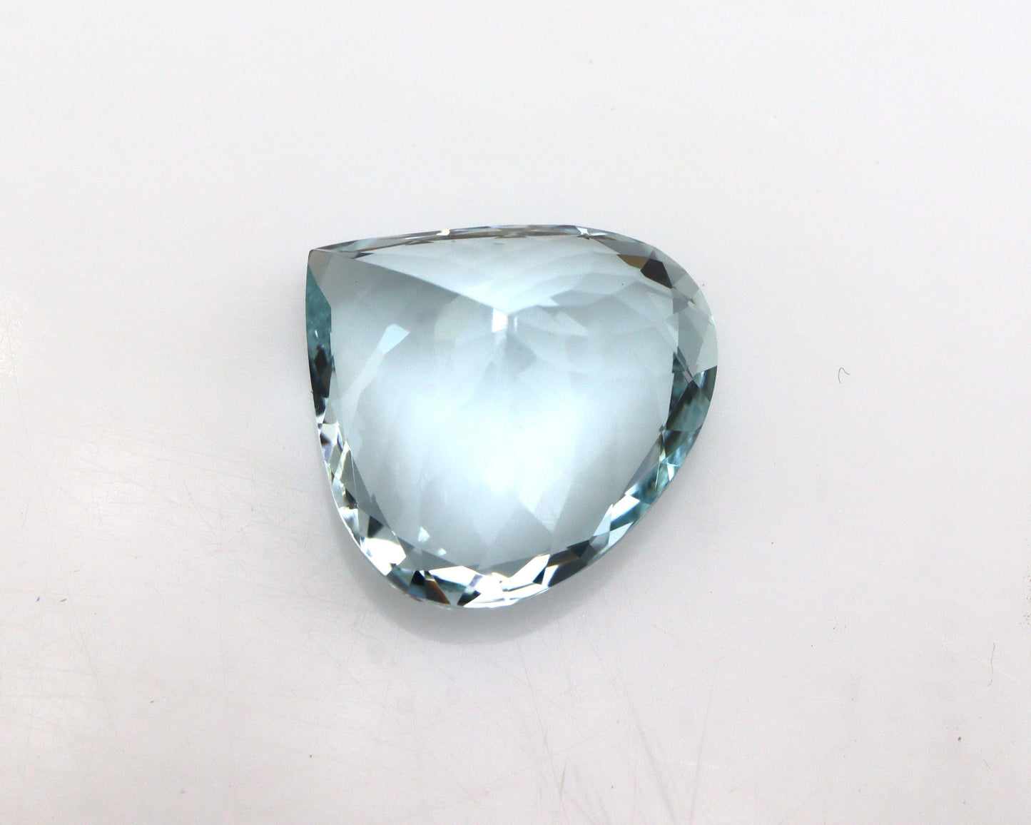 7.5 Ct Natural Aquamarine Heart Cut | Light Blue, Eye Clean, Unheated Gemstone for Ring or Pendant