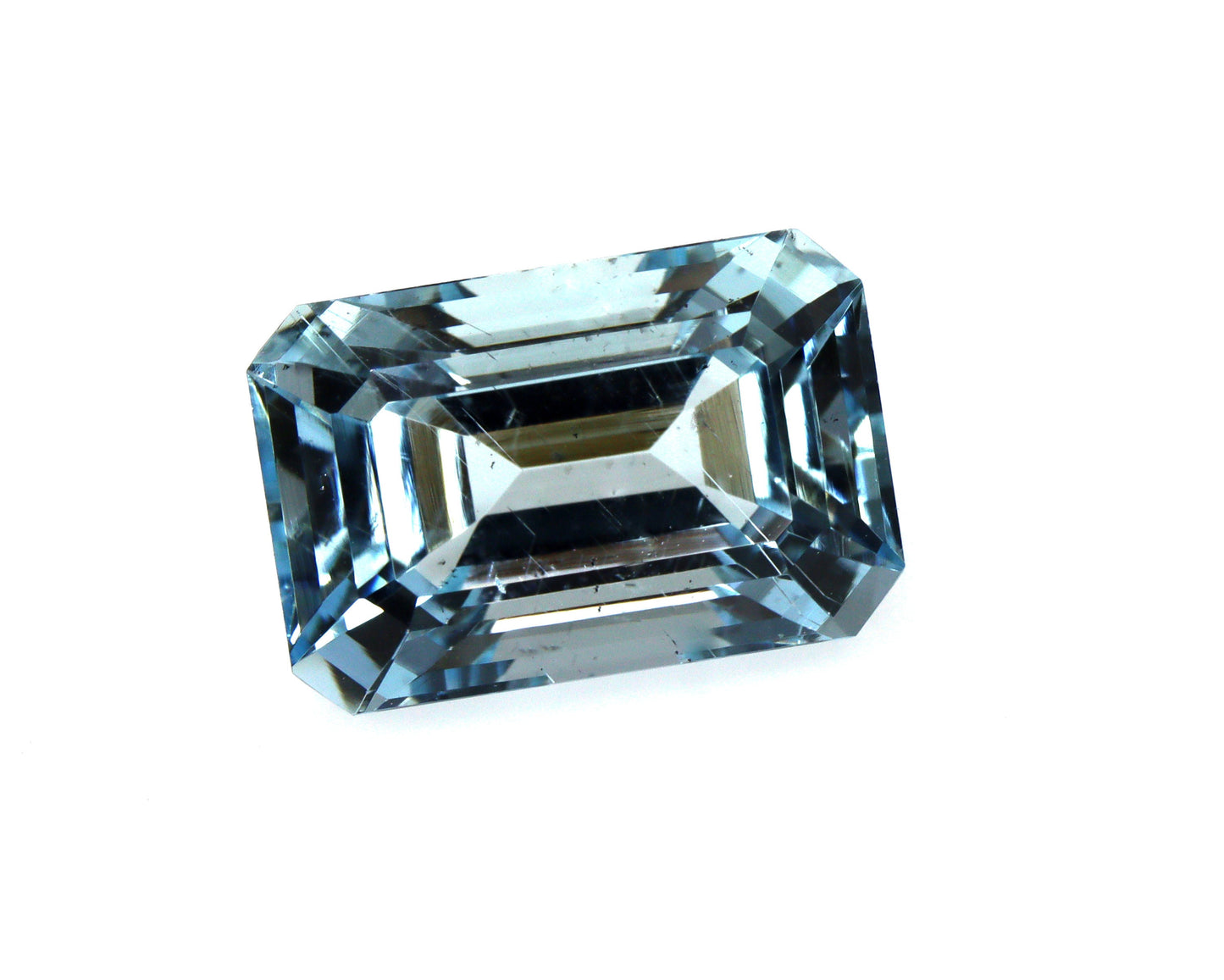 5.3 Ct Natural AAA Aquamarine Emerald Cut | Top Medium Blue VS Clarity Gemstone | Rectangle Loose Aquamarine For Ring