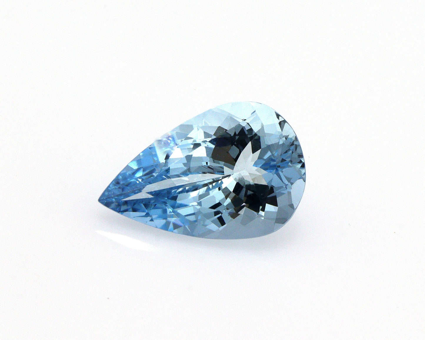 AAA+ Natural Aquamarine 3.2 Ct Pear Cut | Top Medium-Dark Blue | Loupe Clean | Unheated | March Birthstone | Perfect for Ring or Pendant