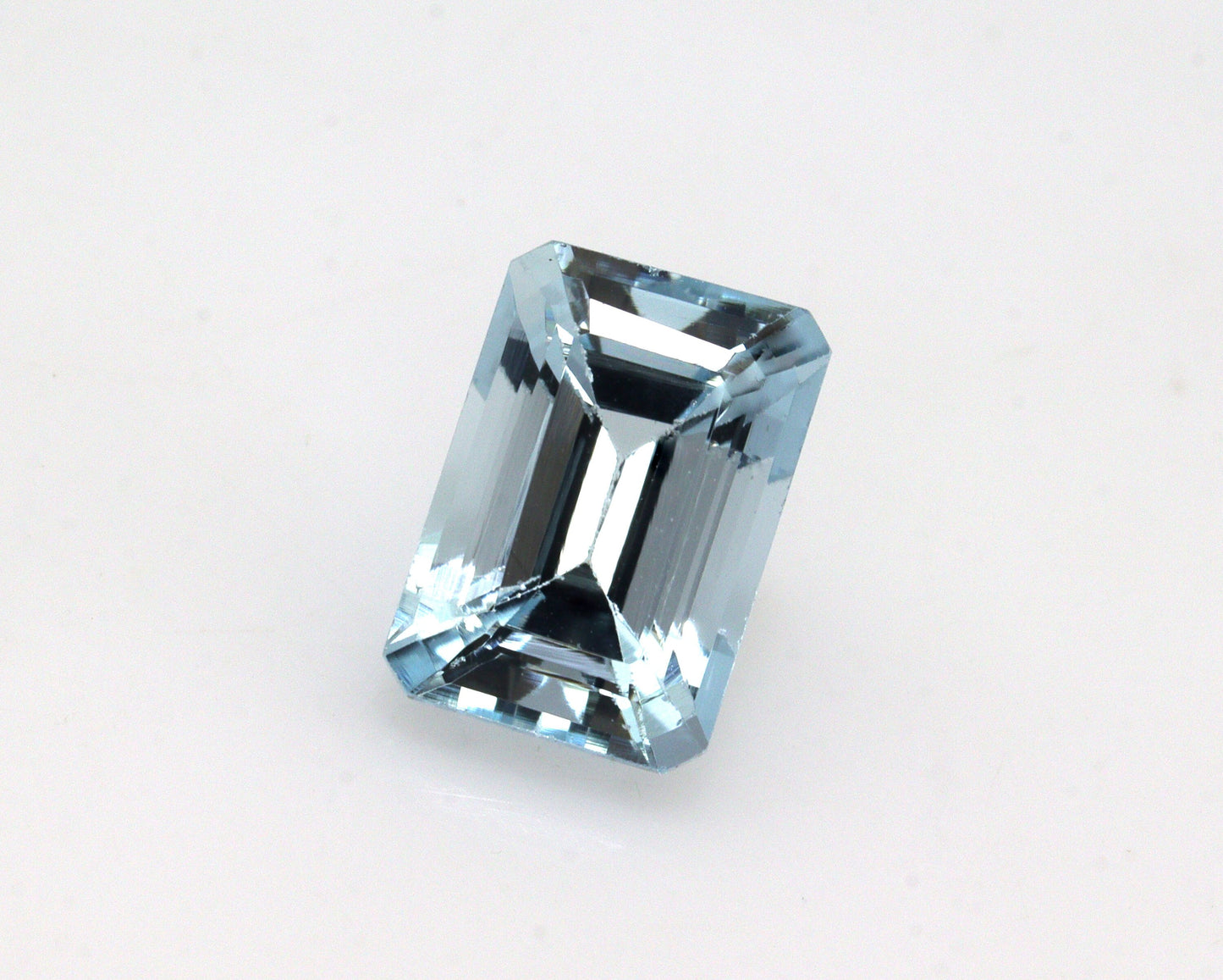 2 Ct Emerald Cut Aquamarine Gemstone | AAA Natural Aquamarine Octagon | Light Blue March Birthstone | For Ring or Necklace | Loose Stone