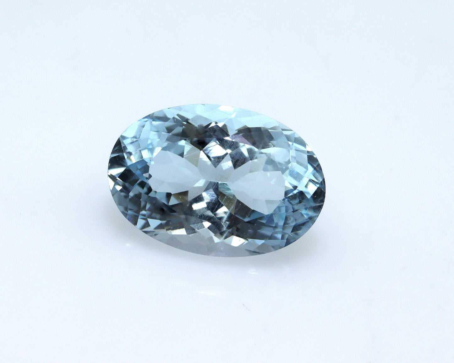 6.5 Ct Natural Aquamarine Oval Cut 15x10.4 mm, Medium Blue Gemstone, Loose March Birthstone, Eye Clean Unheated Aquamarine