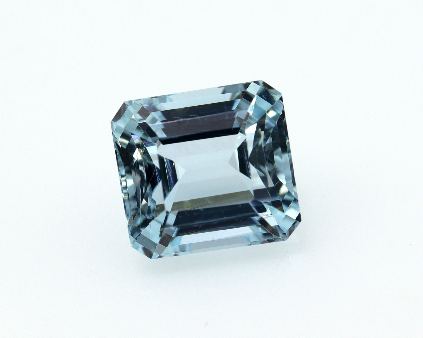 3.9 Ct Aquamarine Emerald Cut – AAA Natural 9x8.4 mm Octagon Gemstone, Medium Blue Aquamarine, Solitaire Ring Stone