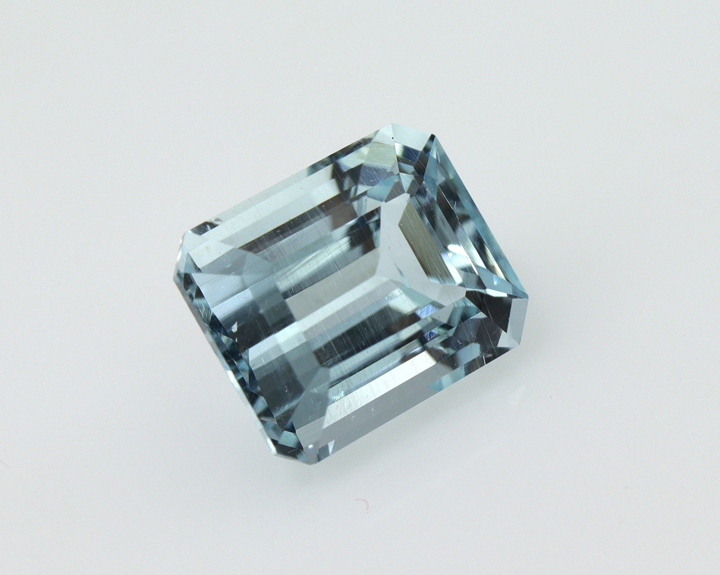 3 Ct Natural Aquamarine Emerald Cut 9.1x7.6 mm, Loose Light Blue March Birthstone, Aquamarine for Ring, AAA Grade Gemstone