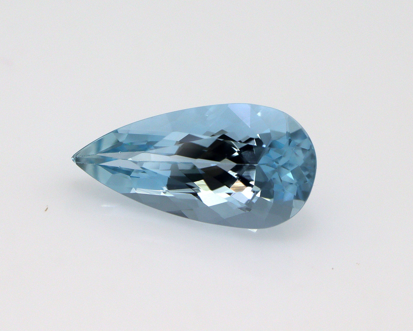 12x6 mm Aquamarine Pear Cut Gemstone, AAA Natural Aquamarine 1.79 Ct, Medium Blue Pear Stone For Fine Jewelry