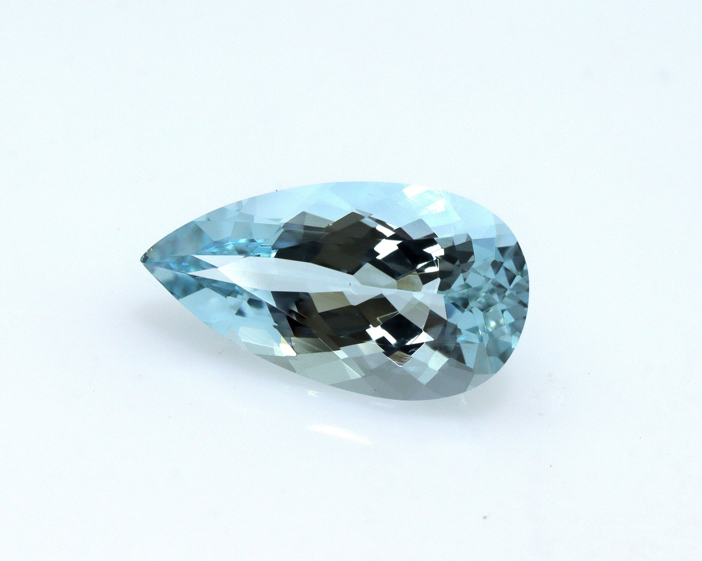 2.9 Ct Natural Aquamarine Pear Cut 13.7×7.5 mm – AAA Medium Blue March Birthstone Gemstone for Ring or Pendant