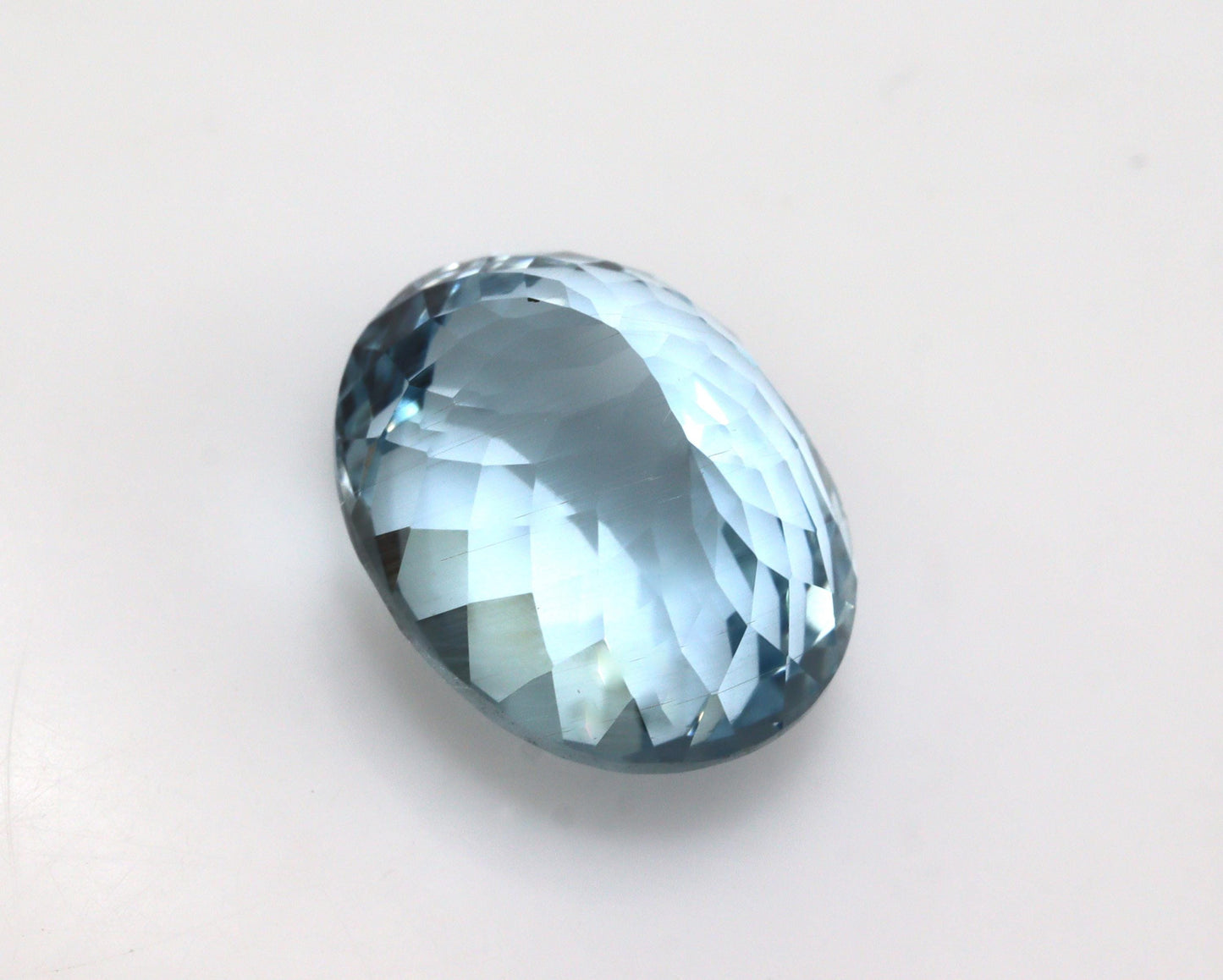 8.4 Ct Natural Aquamarine Oval Cut Gemstone 13.9x10.9 mm, AAA Blue Aquamarine for Oval Ring, Halo Pendant, Jewelry Supply