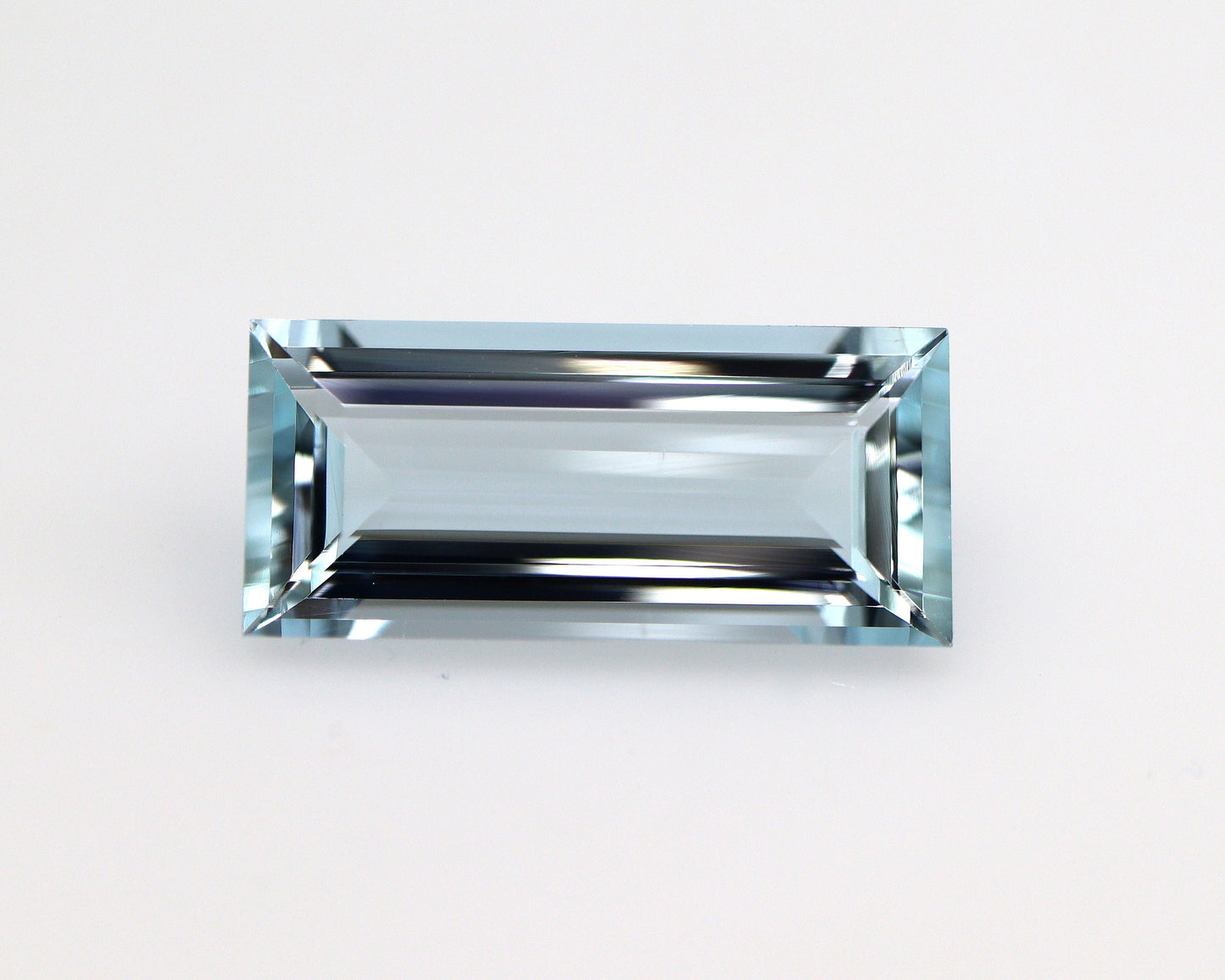 5.6 Ct Long Baguette Aquamarine | AAA+ Natural Untreated Aquamarine Gemstone | Emerald Cut Blue Gem for East West Ring or Pendant