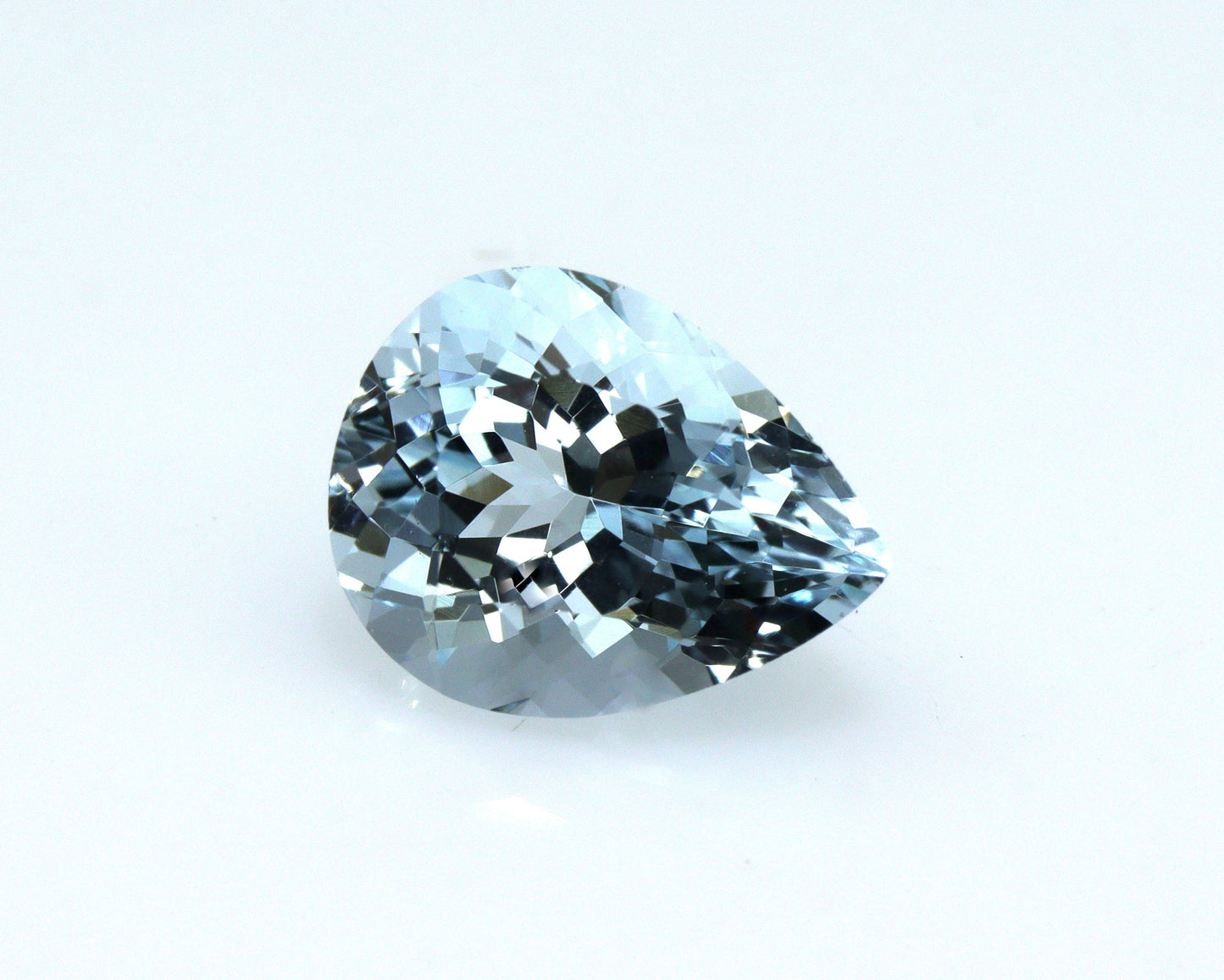 2.1 Ct AAA Natural Aquamarine Pear Cut | Medium Blue Aquamarine | March Birthstone | Loupe Clean Loose Gemstone for Ring or Pendant
