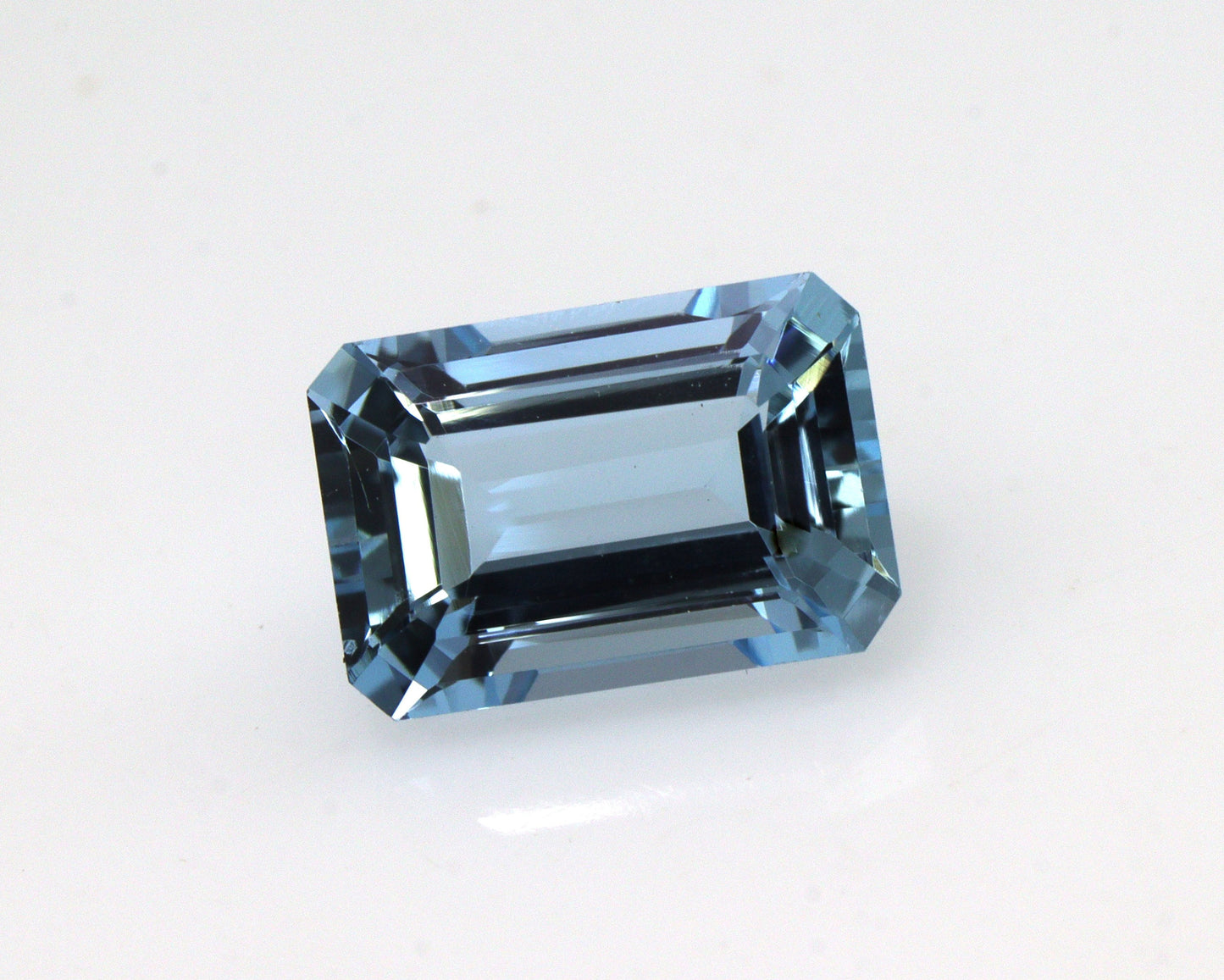 1.5 Ct Emerald Cut Aquamarine | AAA+ Blue Gemstone | Natural Unheated March Birthstone | Fine Jewelry Gem | Engagement Ring Stone