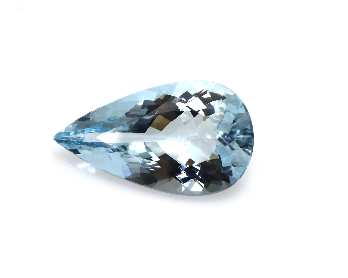 6.3 Ct Natural Aquamarine Pear Cut 19x11 mm | AAA Blue Faceted Gemstone | Loose Aquamarine for Ring, Pendant, Necklace, March Birthstone