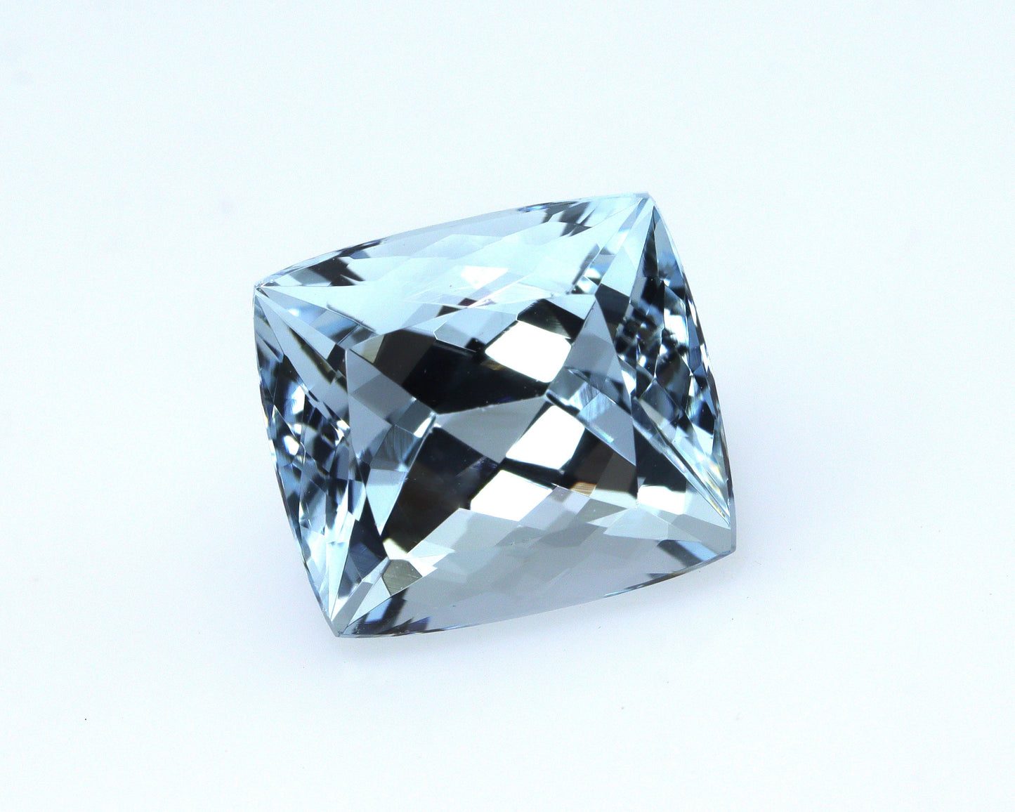 SPECIAL CUT! 5.6 Ct AAA Natural Aquamarine Cushion, Unique Micro-Faceted Cushion Gem, Medium Blue Aquamarine, March Birthstone Gem