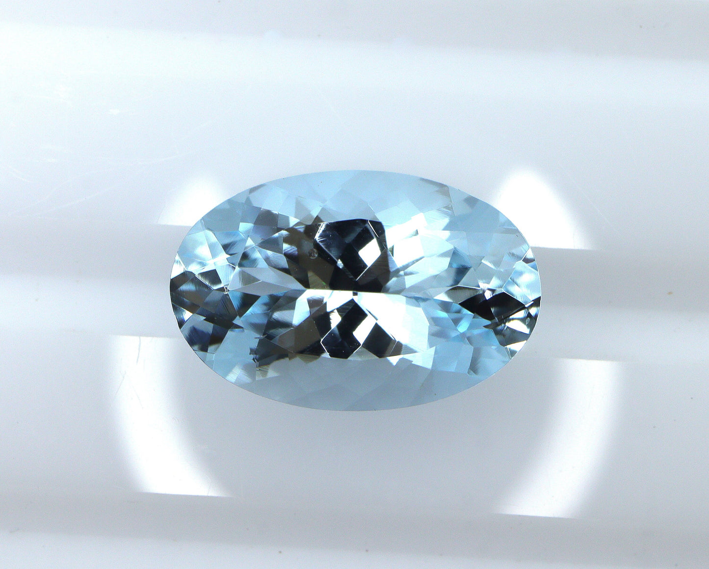5.8 Ct Natural Aquamarine Oval Cut, 15.2x9.9 mm Top Blue Loupe Clean Gem, Big Aquamarine for Ring or Pendant, From Factory