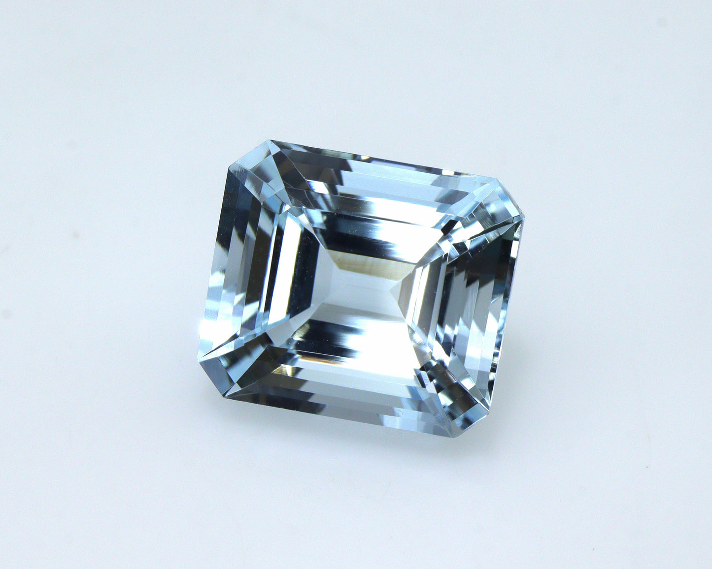 8.4 Ct Aquamarine Emerald Cut, 12.8x11.2mm Eye Clean Octagon Gem, Natural Blue Aquamarine for Ring, AAA Quality, Squarish Emerald Cut