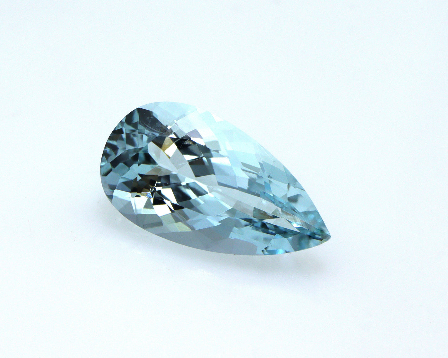 2.9 Ct Natural Aquamarine Pear Cut 13.7×7.5 mm – AAA Medium Blue March Birthstone Gemstone for Ring or Pendant