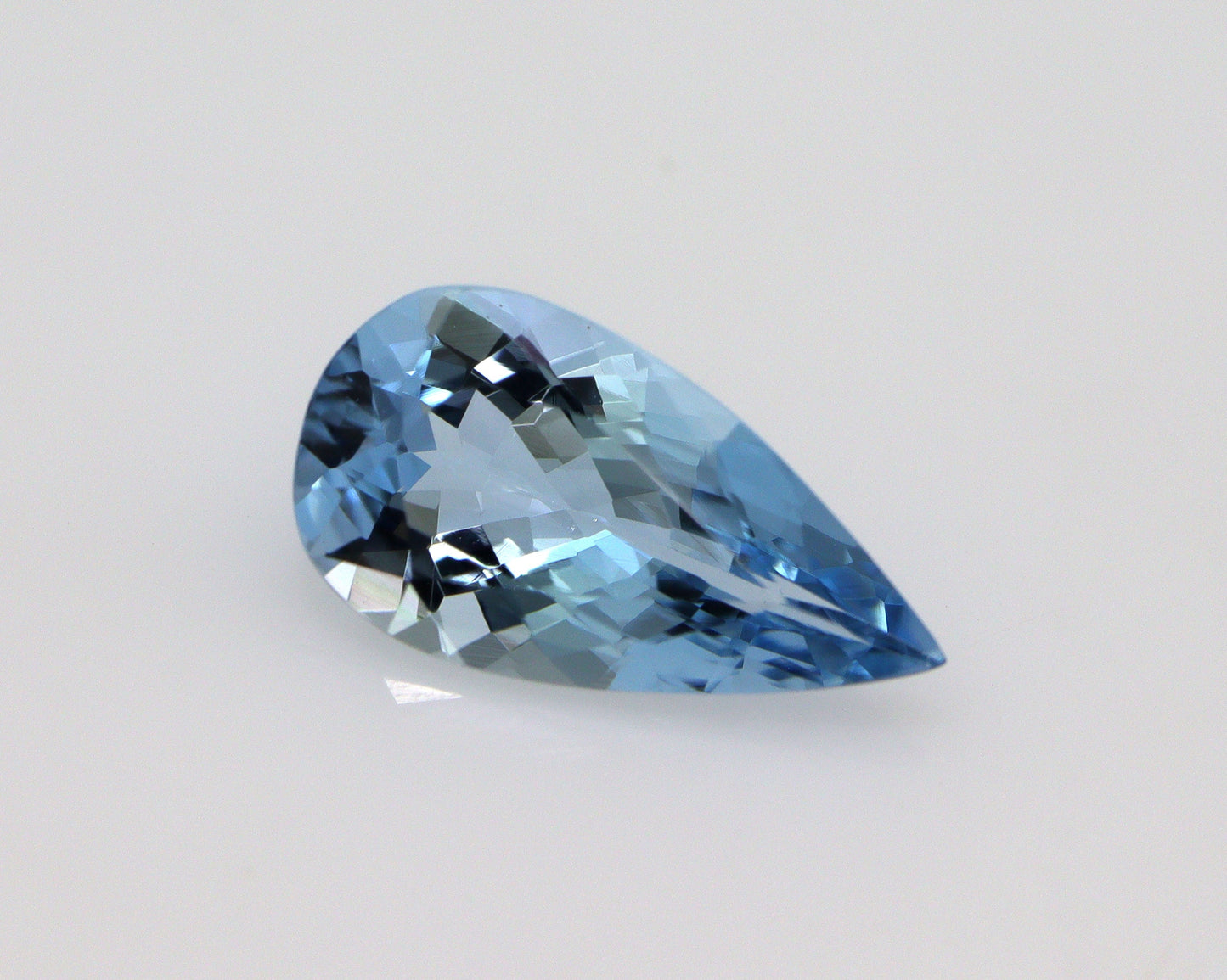1.44 Ct Dark Blue Aquamarine Pear Cut | AAA Natural Loose Gemstone | March Birthstone | Aquamarine for Ring, Pendant, Christmas Gift