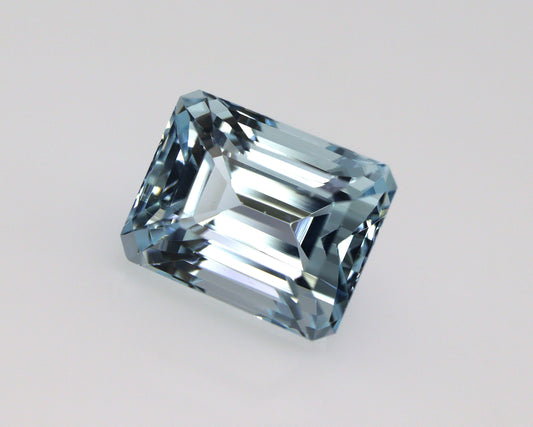 2.2 Ct AAA Natural Aquamarine Emerald Cut | Faceted Blue Aquamarine Gemstone | Eye Clean Loose Aquamarine, For Engagement Ring, Supply