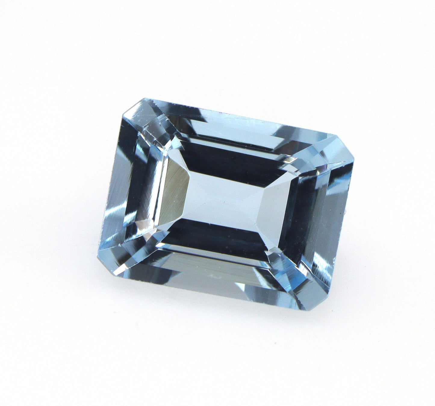 AAA 1.8 Ct Natural Aquamarine Emerald Cut, 8.5x6.6 mm Medium Blue Octagon Gemstone, Aquamarine Ring Stone, March Birthstone Jewelry